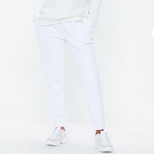 White joggers